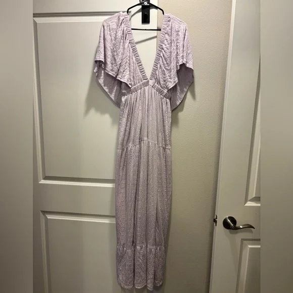 Free People La La Maxi Dress, size small in frost lavender - Picture 5 of 8